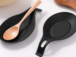 Spoon rest silicone drainer utensils under ladle