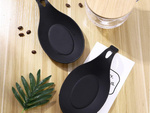 Spoon rest silicone drainer utensils under ladle