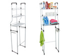 Standing shelf over washing machine toilet bathroom rack cabinet 3 shelves