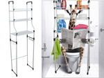 Standing shelf over washing machine toilet bathroom rack cabinet 3 shelves