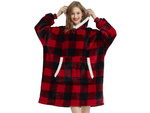 Sweatshirt warm oversize blanket xxl 2in1 thick fur soft hooded dressing gown