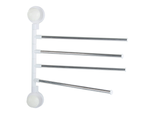 Swivel bathroom towel rail 4 arms