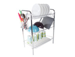 Three-tier drying rack kitchen drainer