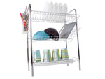 Three-tier drying rack kitchen drainer