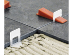 Tile levelling system 100 clips 100 wedges