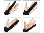 Toe stabiliser fabric wrist brace with velcro strap