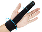 Toe stabiliser fabric wrist brace with velcro strap