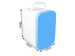 Travel fridge portable 12v 5l mini slim for car home picnic