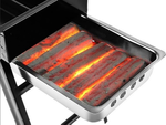 Travel grill portable folding case charcoal camping bbq large