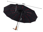 Umbrella folding umbrella automatic black unisex elegant large decent