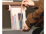 Under-table drawer desk shelf pull-out container