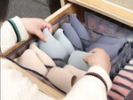 Underwear organiser bras drawer cupboard 6 compartments