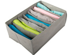 Underwear organiser bras for wardrobe drawer 7 compartments bin