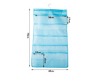 Underwear organiser hanging wardrobe double-sided 22 pockets hanger