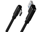 Usb-c type c angle charging qc cable to phone 1m