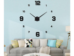 Wall clock 3d sticker wall clock xxl large 130 cm sticker quiet