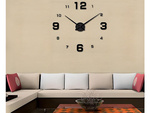 Wall clock 3d sticker wall clock xxl large 130 cm sticker quiet