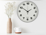 Wall clock large non-touching silent 25 cm round second hand