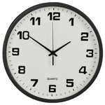 Wall clock large non-touching silent 25 cm round second hand