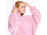 Warm sweatshirt oversize blanket xxl 2in1 thick fleece