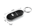 Whistle key fob with led light up key finder