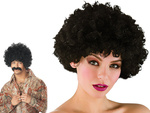 Wig black hair curly afro carnival party