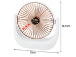 Wireless standing desk fan