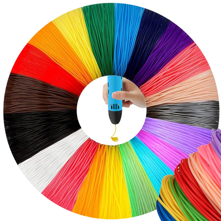 3d pla filament 20 x 20 m 400 metres packs de couleurs kit