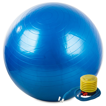 Ballon d'exercice fitness 75cm pump