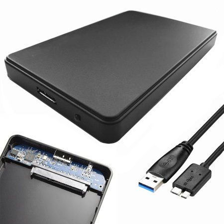 Boîtier pour lecteur hdd ssd 2.5'' usb 3.0 sata