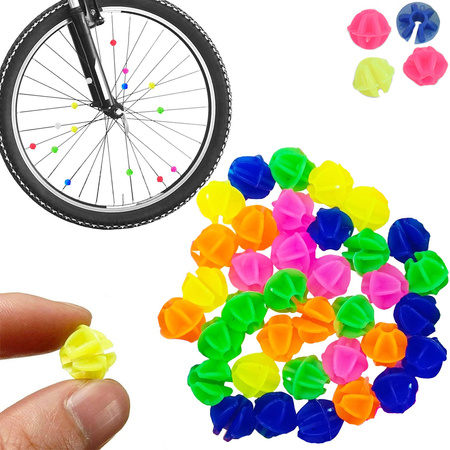 Boules de couleur billes decoratives vélo 36pcs