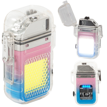 Briquet plasma a arc electrique avec led cob usb waterproof