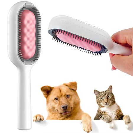 Brosse à poils de chien en silicone 3 en 1 pour le lavage des poils de chat