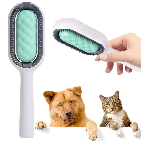 Brosse à poils de chien en silicone 3 en 1 pour le lavage des poils de chat