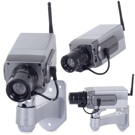 Caméra de surveillance factice réaliste avec diode led