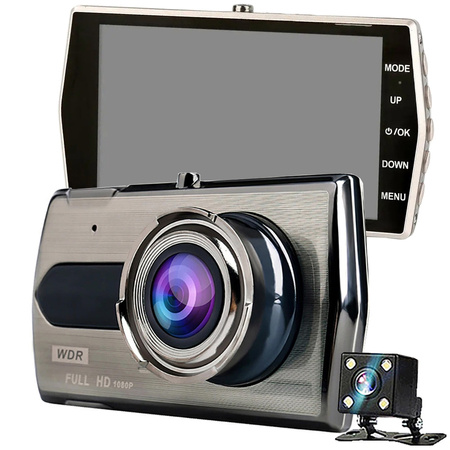 Caméra de voiture full hd avec écran lcd enregistreur vidéo de recul