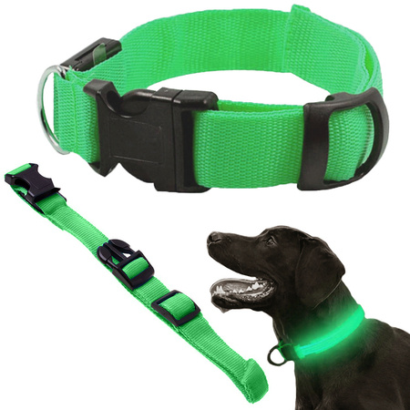 Collier d'éclairage led pour chiens et chats adjustable 59cm