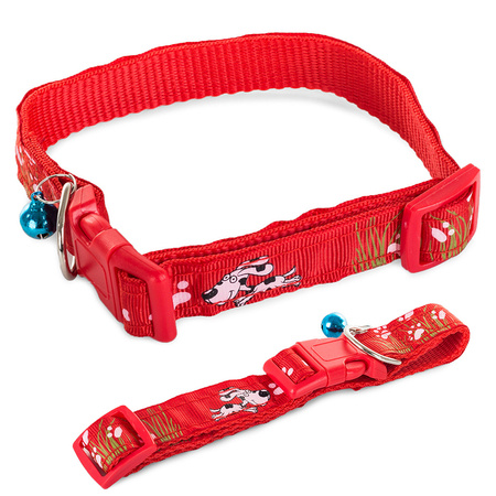 Collier en tissu pour chien chat avec clochette 2