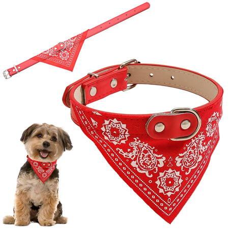 Collier pour chien avec bandana pour chien chat m