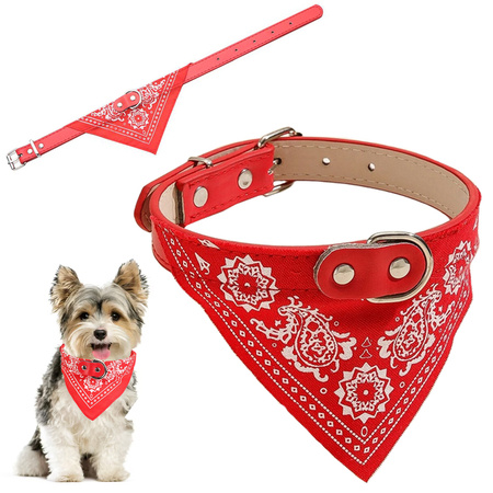 Collier pour chien avec bandana pour chien chat s