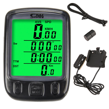 Compteur de vitesse lcd étanche pour vélo