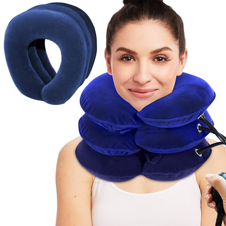 Coussin orthopédique de traction cervicale à trois niveaux