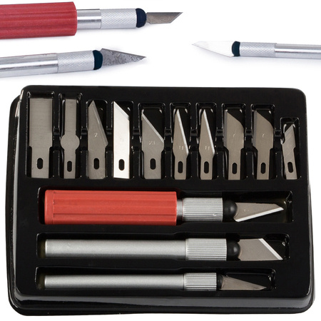 Couteau de modelage scalpel 13 lames coffret