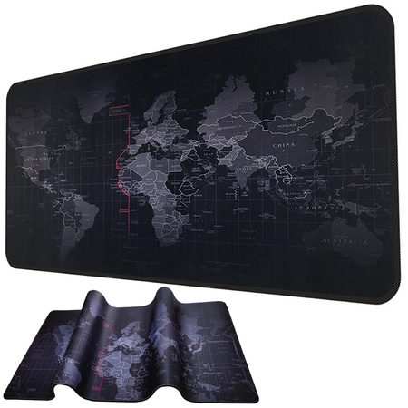 Grand tapis de souris gaming carte 90x40 bureau