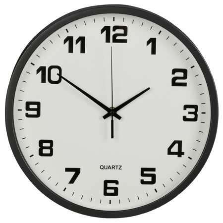 Horloge murale grand modèle silencieux non tactile 30 cm ronde trotteuse