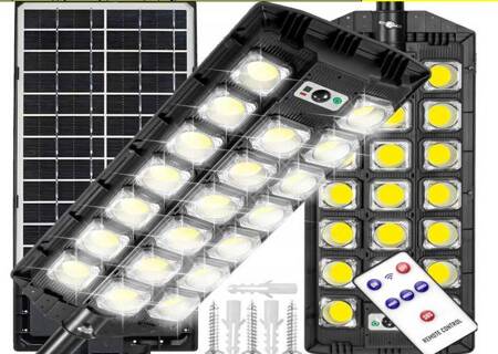 LAMPE SOLAIRE DE RUE TÉLÉCOMMANDE 20 LED (16)