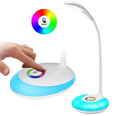 Lampe de bureau a led 256 couleurs rgb