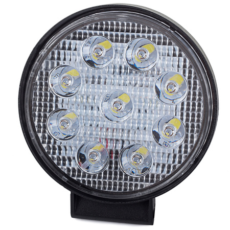 Lampe de travail halogène ronde 9 led 27w searchlight