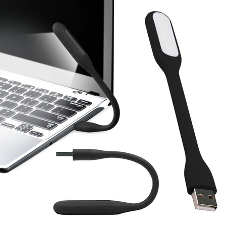 Lampe usb flexible en silicone pour ordinateur portable 6 led forte