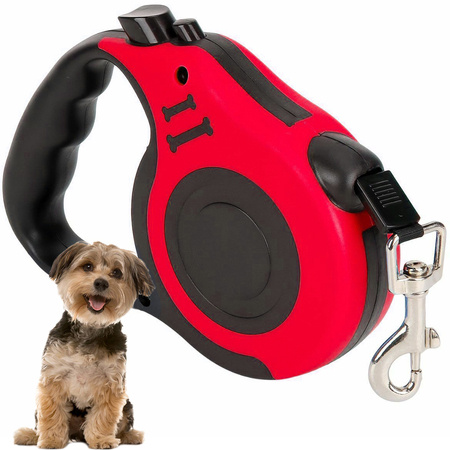 Ligne automatique pour chiens blocage puissant courbe légère 5m 15kg